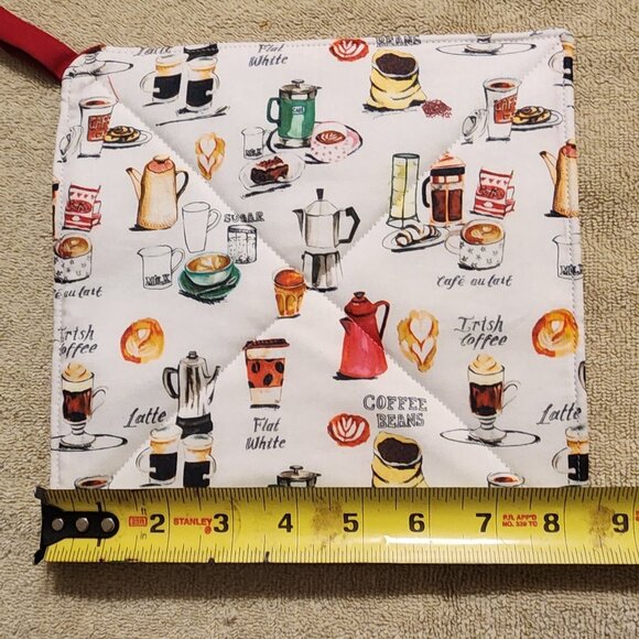 Pot holder Or Hot Pad- coffee pot design - Picture 3 of 3